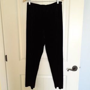 Hot Cotton Pull-On Velvet Pants Black Size L